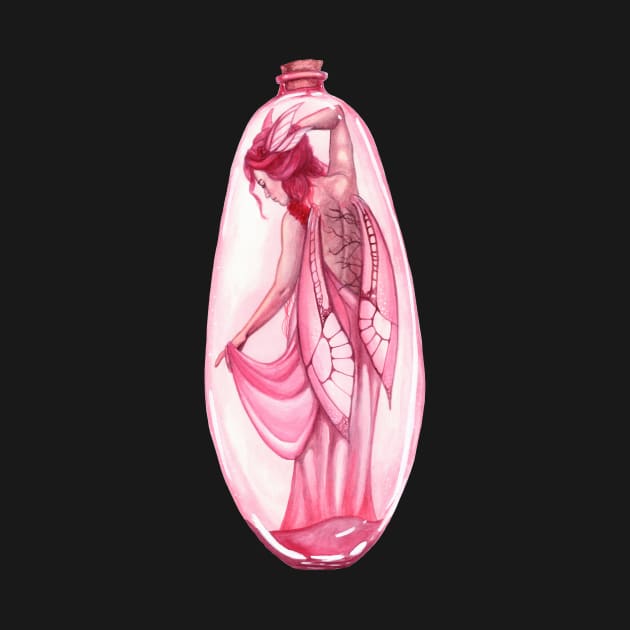 Pink Bottled Fairy by Tiffany Toland-Scott