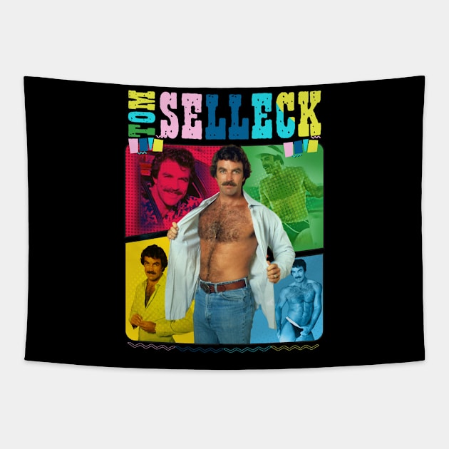 tom selleck super dad Tapestry by Angelmuvon