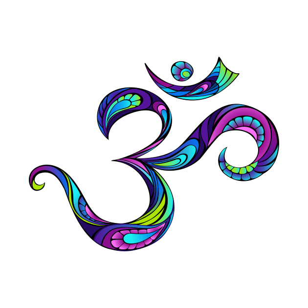 Patterned Symbol Om by Blackmoon9