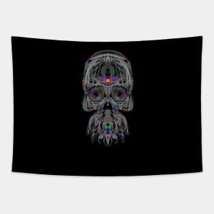 Electroluminated Skull - Iridize Tapestry