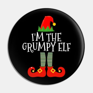 I'm The Grumpy Elf Matching Family Group Christmas Pin