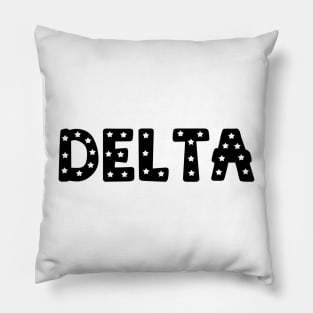 Delta Star Letters Pillow