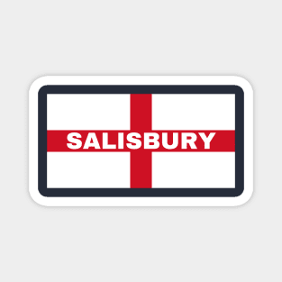 Salisbury City in English Flag Magnet