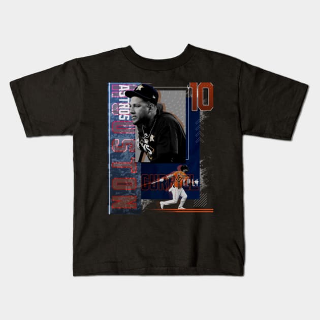 Yuli Gurriel Baseball Paper Poster Astros 2 - Yuli Gurriel - Kids T-Shirt