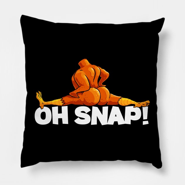 Twerkey Twerking Turkey Oh Snap Funny Thanksgiving Twerk Turkey Pillow by vo_maria