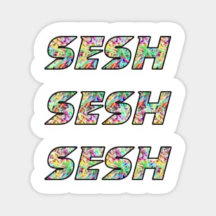 Copy of Sesh sesh sesh colour bomb rave festival design Magnet