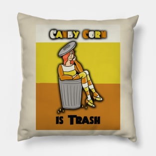 Candy Corn is Trash Pillow