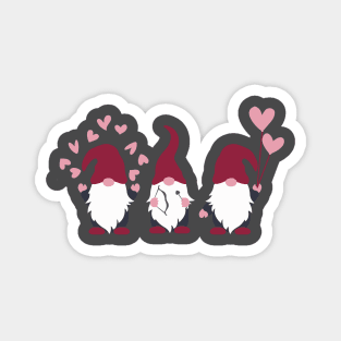 Gnomes Love Heart Gift for Valentine Magnet