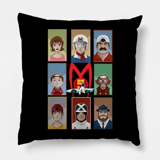 Speed Racer team Pillow by donatkotak