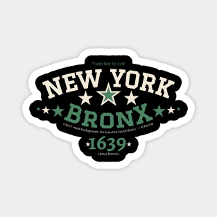 New York Bronx 'Yield to the Evil' Logo Shirt - Urban Streetwear Collection Magnet