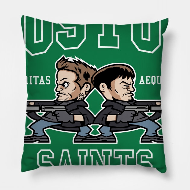 Boston Saints v2 Pillow by GoodIdeaRyan