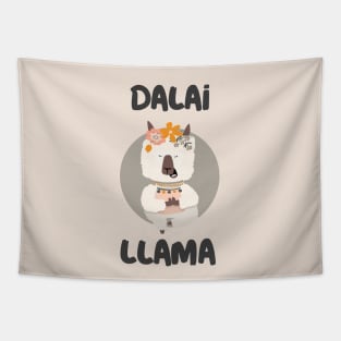 funny humor llama graphic slogan illustration Tapestry