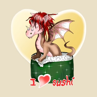 dragon roll I love sushi T-Shirt