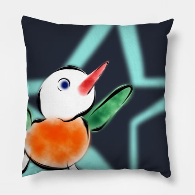 Baby Bird Pillow by daviart