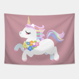 Cute Unicorn Tapestry