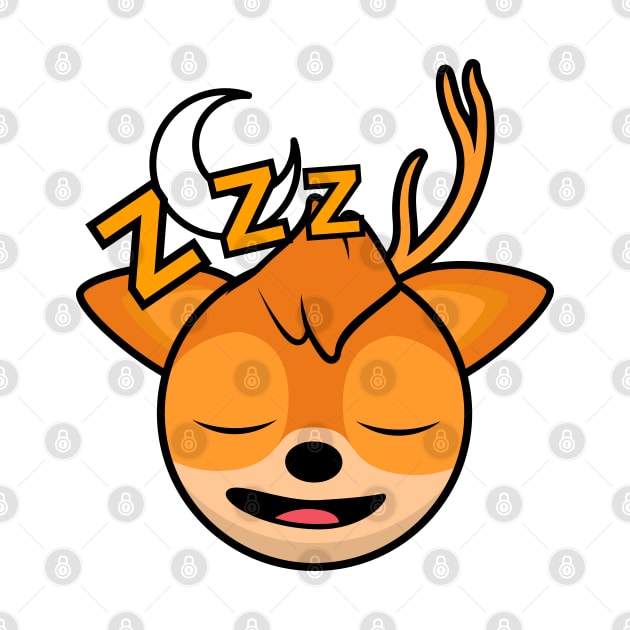 Sleeping Cyclist Deer Velo by MOULE