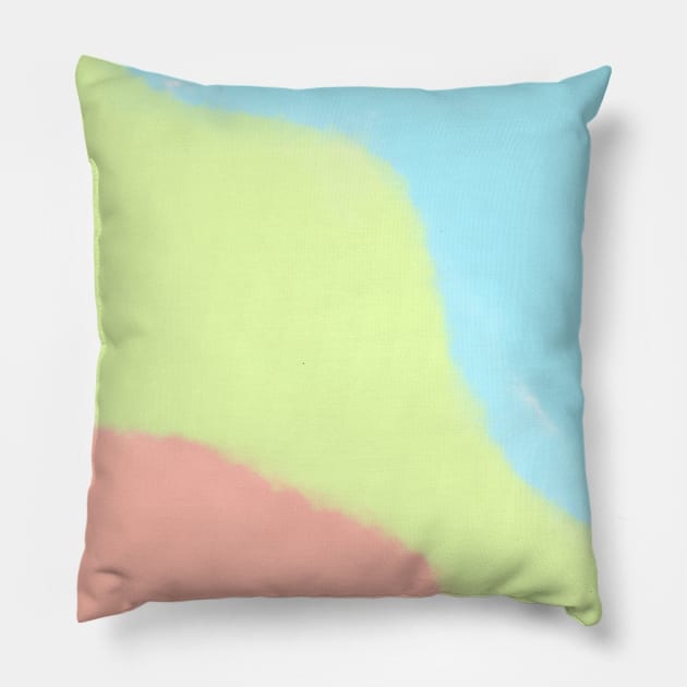 Pink Purple blue watercolor abstract art Pillow by Artistic_st