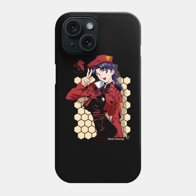 Misato Katsuragi - Neon Genesis Evangelion - Commander's Grace Phone Case by Silvercrowv1