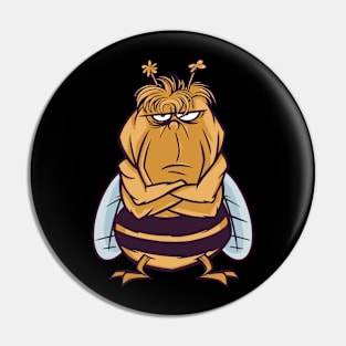 Grumpy Bee Pin