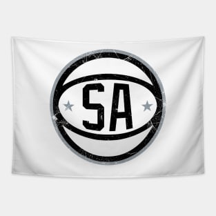 San Antonio Retro Ball - White Tapestry