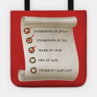 Grinch Christmas List Tote