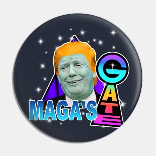 MAGA'S GATE :: Heaven's Gate Trump Cult Parody Pin