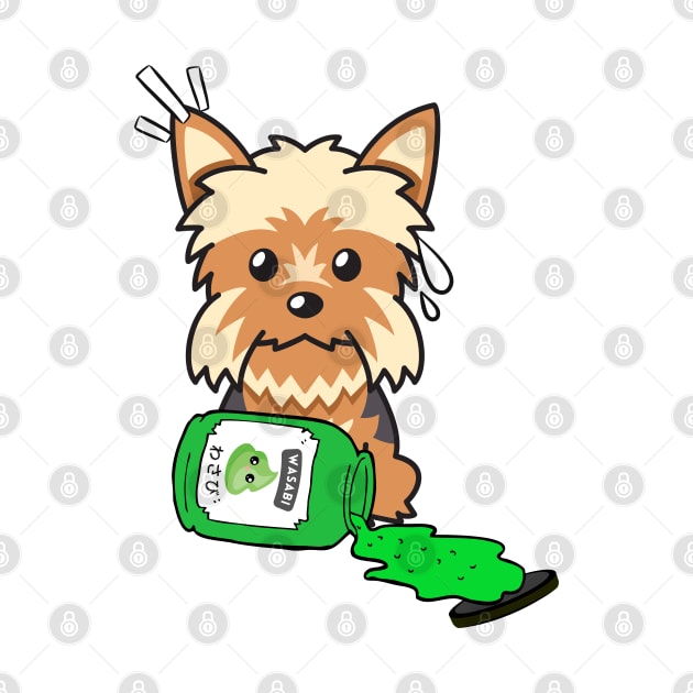 Naughty Yorkshire Terrier Spilled Wasabi by Pet Station