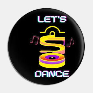 Let's dance cute music graphic design artwork Pin