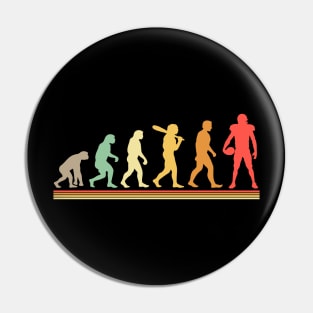 Football Evolution Retro Pin