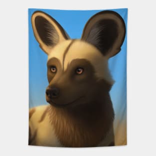 African Wild Dog Tapestry