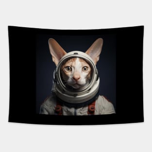Astronaut Cat in Space - Cornish Rex Tapestry