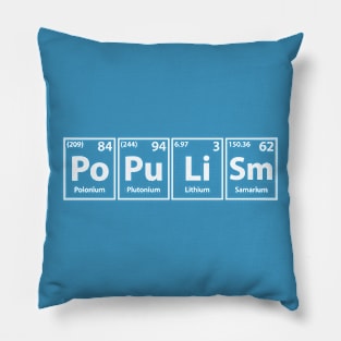 Populism (Po-Pu-Li-Sm) Periodic Elements Spelling Pillow