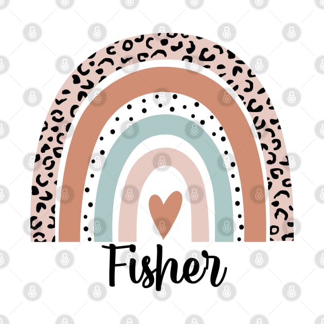 Fisher Rainbow Leopard Funny Fisher Gift by HeroGifts