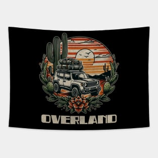 Overland jeep sunset Tapestry