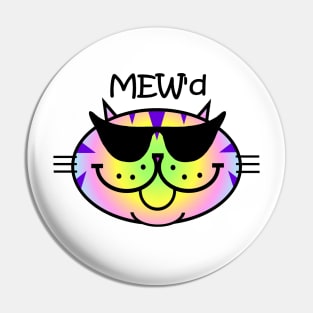 MEW'd - Pastel Rainbow Stripe Pin