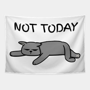 Not Today Cat Tapestry