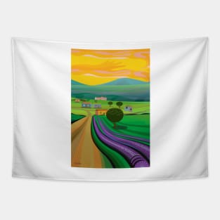 Lavender Fields Tapestry