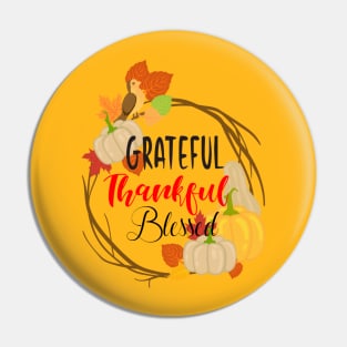 Grateful thankful blessed Pin