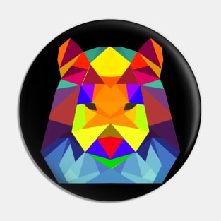 Poly Lion Design #1 Pin