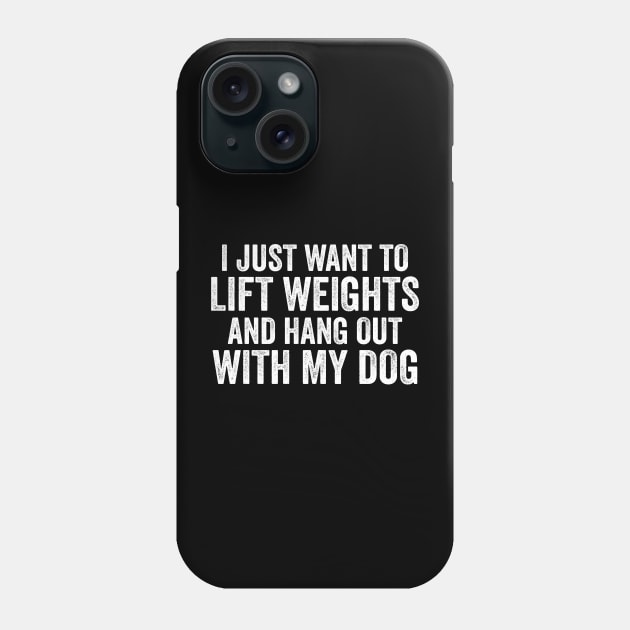 Lift Weights and Hang With My Dog | Workout Tanks or Phone Case by Y2KSZN