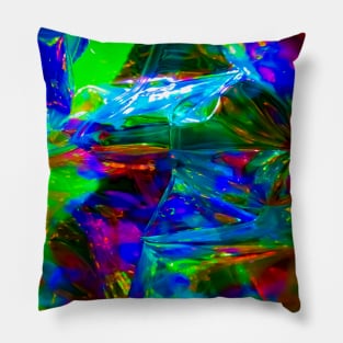 Plastic Holo Rainbow Pillow