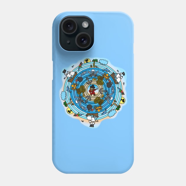 Pirate Themed Mandala Phone Case by gorff