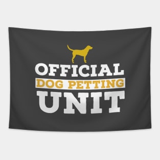 Official Dog Petting Unit Tapestry