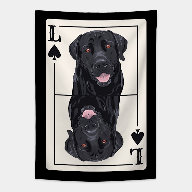 Black Lab Tapestry by sqwear