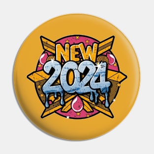 Happy New Year Pin