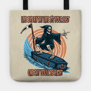 Surfing Grim Reaper Tote