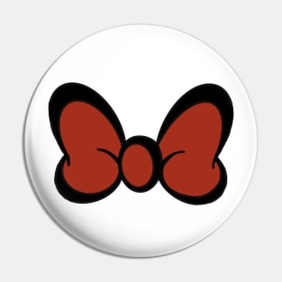 Red bow Pin