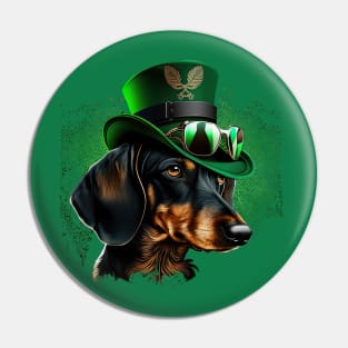 Dachshund St. Patrick's Day Pin