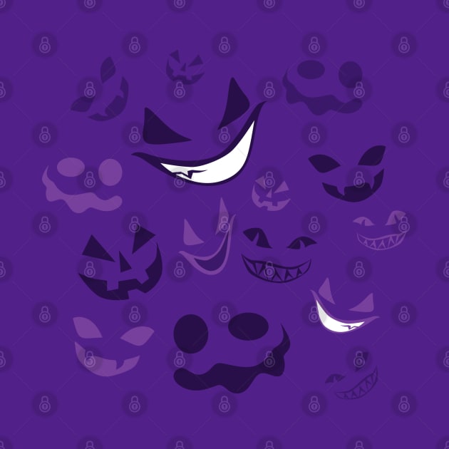 Spooky Faces by SakuraDragon