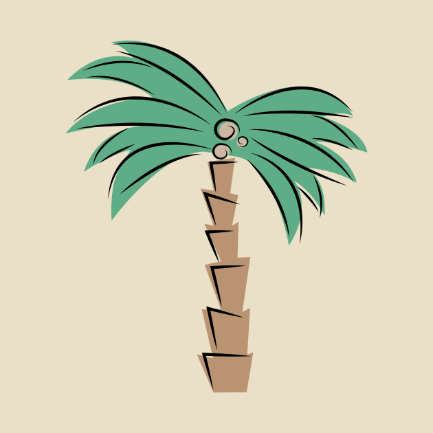 abstract palm tree by JDP Designs